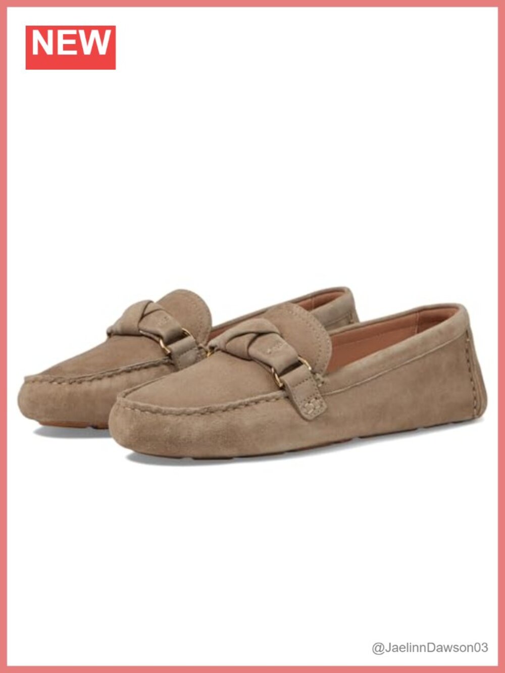 Women's Emmie Knot Driver Loafers Leather Pull-On Flats Comfort